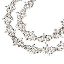 Прозрачный 1 двор железные стразы стразы цепи, горный хрусталь чашка цепи, аксессуары для костюма, 21.5 мм