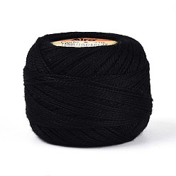 Черный Плетеный полиэфирный корд, для изготовления ювелирных изделий, круглые, чёрные, 0.5~1 мм, около 63~64 м / рулон, 10 рулонов / набор