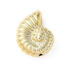 Shell Shape Акриловые бусины с морской тематикой, с золотым покрытием, раковина, 39.5x30.5x16.5 мм, отверстие : 3 мм