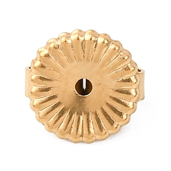 Золотой 304 из нержавеющей стали гайки уха, плоско-круглые, золотые, 8x3.5 мм, отверстие : 0.5 мм