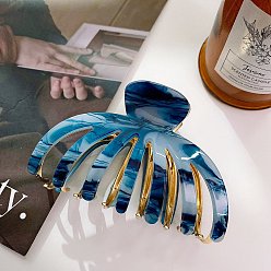 Королевский синий Заколки для волос с большими когтями из ацетата целлюлозы, для девочек и женщин с густыми волосами, королевский синий, 89x60x45 мм