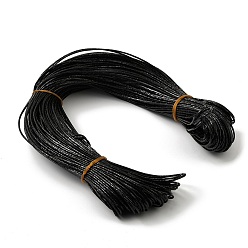 Черный Шнур из искусственной кожи с лазерным креплением, для изготовления ювелирных изделий DIY, чёрные, 2 мм, Около 98~100 м / пачка