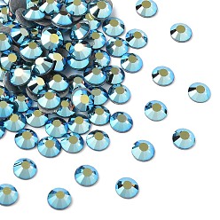 40080 200 Light Graphite AB Камни preciosa® crystal hotfix с плоской основой, чешский хрусталь, круглый(438 11 612 шатон роза вива 12 ®), 40080 200 светлый графит ab, ss 16 (3.8~4 мм)