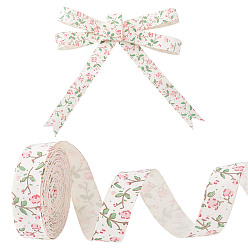 Фламинго Хлопок лента, цветочным узором, фламинго, 5/8 дюйм (15 мм), около 4.92 ярдов (4.5 м) / рулон