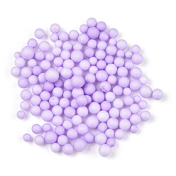 Lilac Small Craft Foam Balls, Round, for DIY Wedding Holiday Crafts Making, Lilac, 2.5~3.5mm