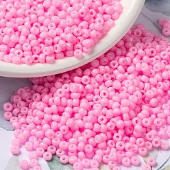 (RR415) Окрашенная Непрозрачная Сахарная Вата Розовый Миюки круглые бусины рокайль, японский бисер, (rr 415) окрашенная непрозрачная вата, 8/0, 3 мм, отверстие : 1 мм, Около 2111~2277 шт / 50 г