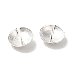 Посеребрённый Поручительств латуни кулон, без свинца и без кадмия, 925 серебро покрытием, 8x5.5 мм