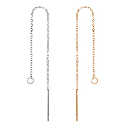 Платиновый & Золотой Изделия из латуни, ушные резьбы, без никеля , платиной и золотом, 85x1 мм, 2 цветов, 5 шт / цвет, 10 шт / коробка