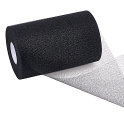 Серебро Сетчатая ткань из полиэстера с пайетками, для юбки-пачки, серебряные, 15x0.01 см, 50 ярдов / ролл