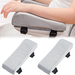 Светло-серый Подлокотники офисного кресла из полиэстера и губки, прямоугольные, светло-серый, 250x82x68 мм