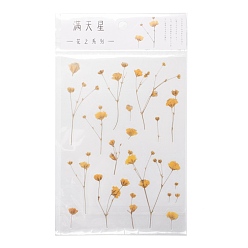 Оранжевый Водостойкие самоклеящиеся наклейки горячего тиснения с цветочным узором, стикер украшения фотоальбома сделай сам, оранжевые, 15x10.5x0.05 см