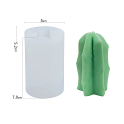 Белый Силиконовые формы для свечей в форме растений, для изготовления ароматических свечей 3d, белые, 5.2x5x7.9 см