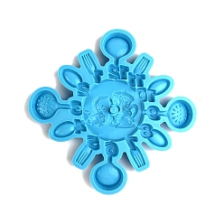 Темно-Голубой Силиконовые формы для часов своими руками из пищевого силикона, формы для литья смолы, глубокое синее небо, 204x200x17 мм