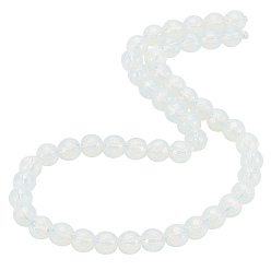 Opalite 2 brins brins de perles d'opalite, ronde, facette, 8mm, Trou: 1mm, Environ 49 pcs/chapelet, 14.9 pouce (38 cm)