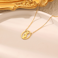 Настоящее золото 18K День матери 304 ожерелья из нержавеющей стали для беременных женщин, реальный 18 k позолоченный, 17.72 дюйм (45 см)