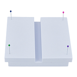 Белый Ева бабочка раскладная монтажная доска, доска для закрепления образцов насекомых, для сбора принадлежностей для насекомых, с наклейками и иглами случайного цвета, белые, ева: 14x7~14x1.5см