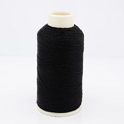 Черный Металлическая нить, вышивка нитью, 6 -ply, чёрные, 0.6 мм, около 546.8 ярдов (500 м) / рулон