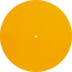 Dark Orange Acrylic CD Pads, Flat Round, Dark Orange, 300x2.5mm, Hole: 7mm