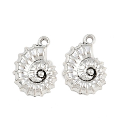 Античное Серебро Сплавочные подвески тибетского стиля, в форме раковины, античное серебро, 22x15.5x3 мм, отверстие : 1.8 мм, Около 666 шт / 1000 г