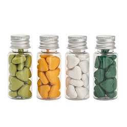 (52) Непрозрачная лаванда Частицы сургуча, для ретро печать печать, сердце, разноцветные, о 18шт / цвет, 12.5x13.5x6.5 мм, 1color / коробка, 4 цветов, 4boxes / комплект