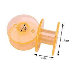 Оранжевый Пластиковые шпульки, держатели швейных ниток, для швейных инструментов, оранжевые, 20x11 мм, 10 шт / комплект