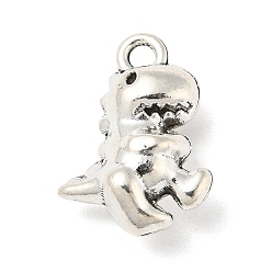 Античное Серебро Сплавочные подвески тибетского стиля, динозавр, античное серебро, 16x11.5x6.5 мм, отверстие : 1.8 мм