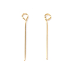 Настоящее золото 18K Латунный штифт, долговечный, без кадмия и без свинца, реальный 18 k позолоченный, 20~20.5x2.7x0.45 мм, 24 датчик, отверстие : 1.8 мм