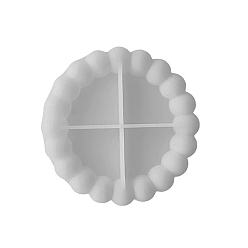 Круглые Силиконовые формы для подставок, белые, круглые, 120x20 мм