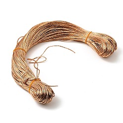 Темно-Золотистый Шнур из искусственной кожи с лазерным креплением, для изготовления ювелирных изделий DIY, темные золотарник, 2 мм, Около 98~100 м / пачка