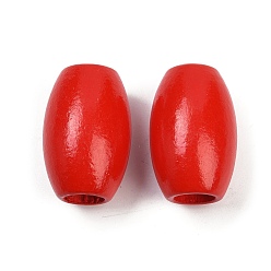 Красный Брызги с напылением, овальные, красные, 28.5~30x18.5~19.5 мм, отверстие : 9~9.5 мм