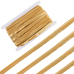 (932FM) Темно-синий аква-матовый с подкладкой 20м хлопковая лента для шитья и декорирования, темно-золотистые, 1/2 дюйм (14 мм)