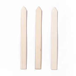 Фора Миниатюрные незавершенные деревянные заборы, для детского творчества, аксессуары для кукольного домика, стрелка, оранжевые, 220x20x2.5 мм