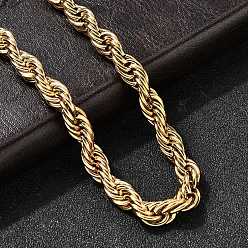 Настоящее золото 22K 304 ожерелья-цепочки из нержавеющей стали для женщин, вакуумное покрытие pvd, реальный 22 k позолоченный, 24.02 дюйм (61 см)