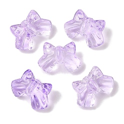 Средняя Орхидея Прозрачная аэрозольная краска стеклянные шарики, бантом, средне орхидеи, 9.5x14x6.5 мм, отверстие : 1 мм