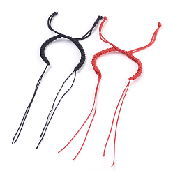 (52) Непрозрачная лаванда Регулируемый браслет из нейлонового шнура, разноцветные, 9-1/4 дюйм (23.5 см), 1 мм