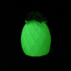 Ананас Украшения из светящейся смолы, украшения для дома, светится в темноте, ананас, 13.5x13.5x18.5 мм