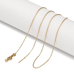 Настоящее золото 18K Ion plaing(ip) 304 ожерелья из нержавеющей стали, регулируемые слайдерные ожерелья для женщин, реальный 18 k позолоченный, 20.04 дюйм (50.9 см)