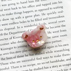 Фламинго Заколки для волос с когтями из ацетата целлюлозы (смола), заколки в форме мультяшного медведя для женщин и девочек, фламинго, 20x28 мм