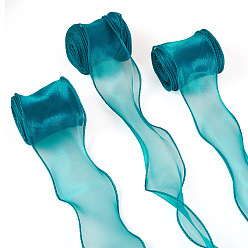 Кадет Синий 3 рулоны лент из полиэстеровой органзы, для поделок своими руками, бантики для волос и украшение подарка, кадетский синий, 2-3/8 дюйм (60 мм), около 10.00 ярдов (9.14 м) / комплект