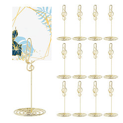 Золотой Железная памятка подставка для фотографий, записные книжки, музыкальная нота, золотые, 40.5x97 мм