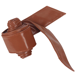 Шоколадный Пояса из искусственной кожи с бантом, нет пряжек на ремнях, для украшения женского платья, цвет шоколада, 2240x103x1 мм