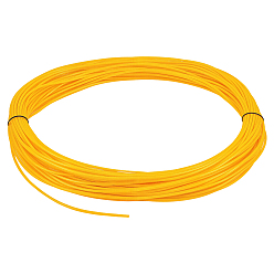 Желтый Пластиковые полоски из ротанга, твердый ткацкий материал, для DIY, вязание мебели, желтые, 4 мм, 50 м / 500 г