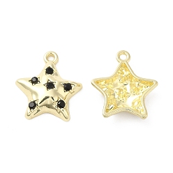 Золотой Кулон сплава Rhinestone, без кадмия, без никеля и без свинца, звезды прелести, струя, золотые, 19x17x4.5 мм, отверстие : 1.6 мм