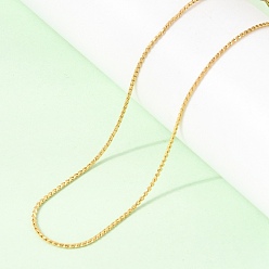 Настоящее золото 18K Унисекс 304 цепочки из нержавеющей стали в стиле "бостон", ионное покрытие (ip), реальный 18 k позолоченный, 17.91 дюйм (45.5 см)