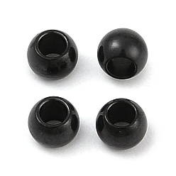 Черный Ионное покрытие (ip) 304 распорные втулки из нержавеющей стали, круглые, чёрные, 4 мм, отверстие : 2 мм