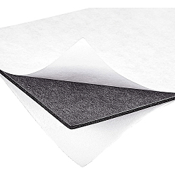 Черный Наборы пены бумаги листа губки eva, с двойной липкой спинкой, анти занос, прямоугольные, чёрные, 15x10x0.2 см