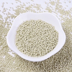 (DB0388) Матовый Непрозрачный Блеск Костей Бусины miyuki delica, цилиндр, японский бисер, 11/0, (дБ 0388) матовый непрозрачный блеск кости, 1.3x1.6 мм, отверстия: 0.8 мм, около 10000 шт / мешок, 50 г / мешок