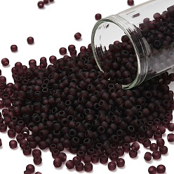 (6CF) Transparent Frost Amethyst Тохо 8/0 круглые бусины, японский бисер, (6 cf) прозрачный морозный аметист, 3 мм, отверстие : 1 мм, Около 10000 шт / фунт