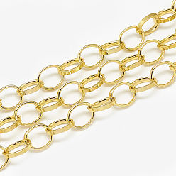 Золотистый Алюминиевые кабельные сети, несварные, Плоско-овальные, золотые, 12x9.2x2x1 мм