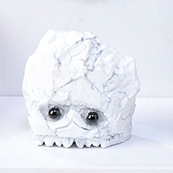 Говлит Украшения для выставки скульптур из натурального говлита, для домашнего офисного стола, еж, 48~55x38~45 мм